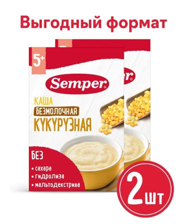 Semper Porridge children's silent corn without sugar 5 month 2x180 g