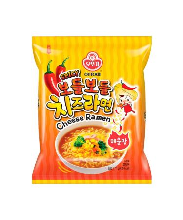 Ottogi Noodles with a taste of spicy cheese pack 111 g x 5 pcs - Buy Online on GoSupps.com