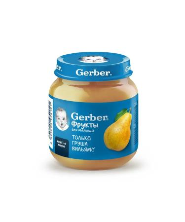 Gerber Pear Puree 6x125g - Buy Online on GoSupps.com