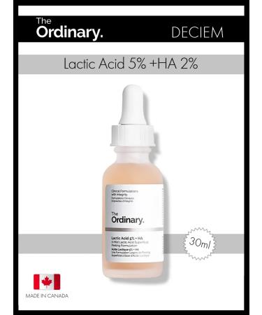 THE ORDINARY Lactic Acid Milk Peeling 5% + HA 2% volume 30 ml