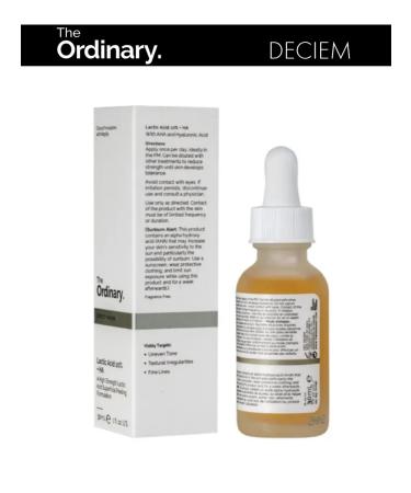 THE ORDINARY Lactic Acid Milk Peeling 5% + HA 2% volume 30 ml - Buy Online on GoSupps.com