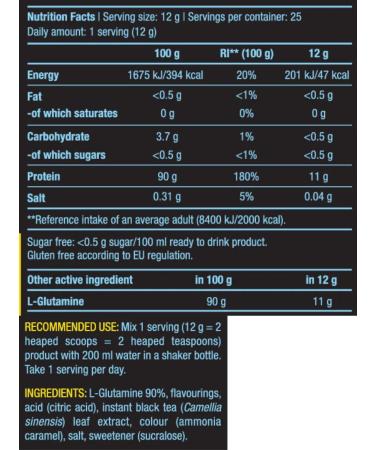 BioTechUSA Glutamine L-Glutamine Zero 25 servings - Buy Online on GoSupps.com