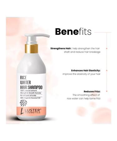 Luster Hair shampoo with rice water extract 300 ml - Buy Online on GoSupps.com