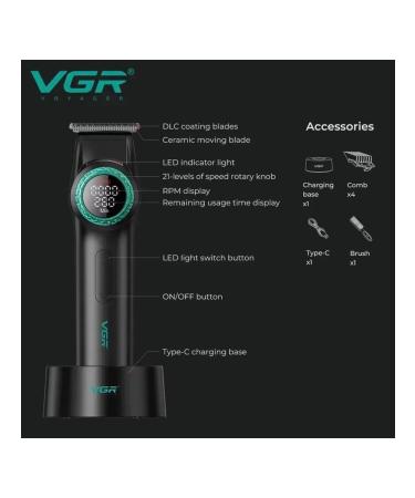 VGR Trimmer for a beard - Buy Online on GoSupps.com