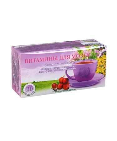 Herbalist Gordeev Tea drink "Vitamins for the brain" Lan f-p 20 pcs Cor