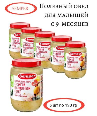 Semper Potato puree with salmon in creamy sauce 190g 6pcs