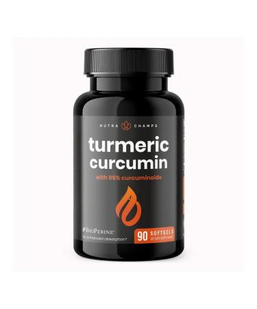 Nutra Champs Kurkumin black pepper - 90 softgels - Buy Online on GoSupps.com