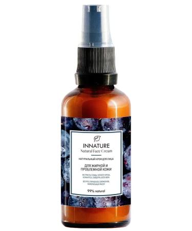 Natural cream for oily and problem skin skin