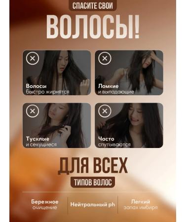 PrettyGirl Hair growth shampoo with ginger 500 ml - Buy Online on GoSupps.com