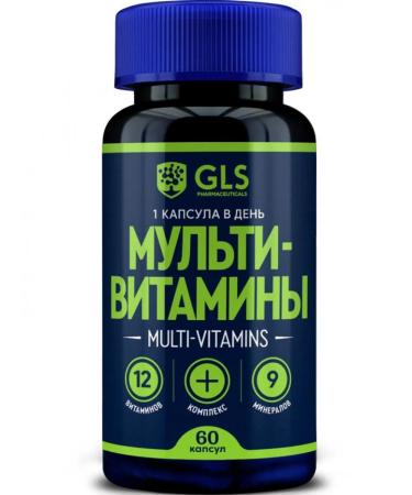 GLS pharmaceuticals GLS 12+9 Vitamins for health 60 capsules - Buy Online on GoSupps.com