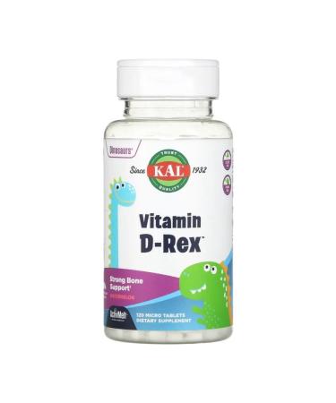 KAL Vitamin D-Rex with a watermelon taste 600 IU 120 micro-tank - Buy Online on GoSupps.com