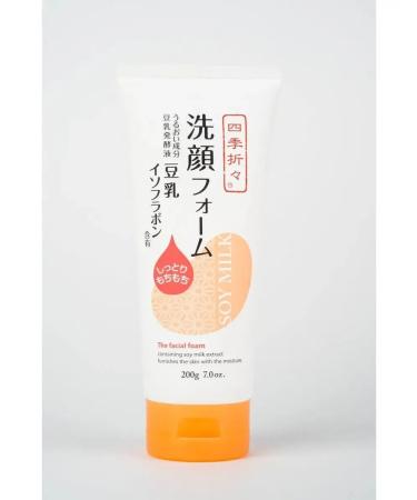 Cleaning face foam with soy milk 200 grams - Buy Online on GoSupps.com