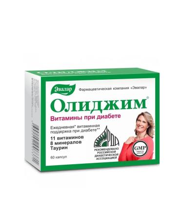 Evalar Olidim vitamins in diabetes caps. No. 60