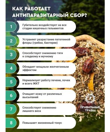 THE RIGHT HERBS Antiparasitic complex Garbage collection 100g - Buy Online on GoSupps.com