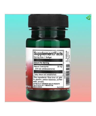 Swanson Coenzyme Q10 30 mg 60 soft tablets - Buy Online on GoSupps.com