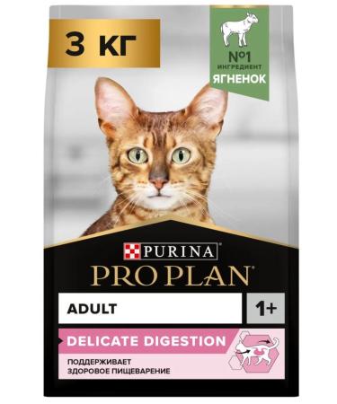 PRO PLAN Delicate Digest cat food feeling. digester. lamb 3 kg