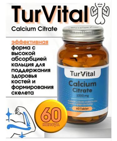 TurVital Calcium Citrate 1000 mg Turkish