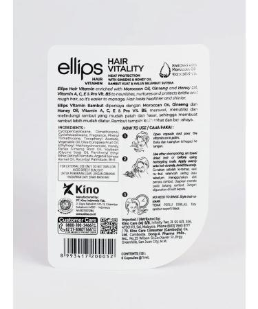 Ellipses Oil for curly curly hair Hair Vitaly. Capsules - Buy Online on GoSupps.com