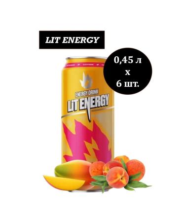 Energetic Lit Energy Persik 0.45l 6pcs - Buy Online on GoSupps.com