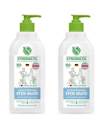 SYNERGETIC Liquid cream soap coconut milk moisturizer 0.5 l 2 pcs