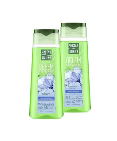 Clean line Shampoo volume and strength 250ml 2pcs