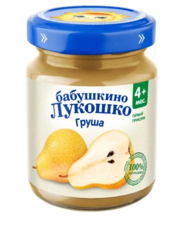 grandma's basket Pear puree from 4 months 100 g 6 pcs - Buy Online on GoSupps.com