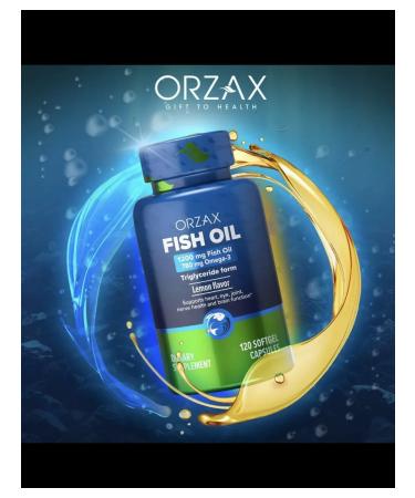 Fish oil omega 3 in the form of triglycerides 1200 mg 120 capsules
