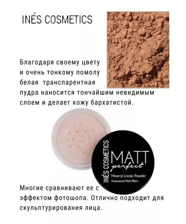 INES COSMETICS Facial powder crumbly Matt Perfect Mineral Loose - Buy Online on GoSupps.com