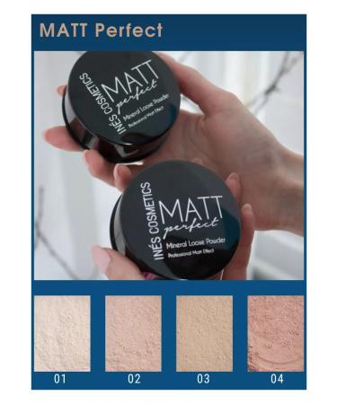 INES COSMETICS Facial powder crumbly Matt Perfect Mineral Loose - Buy Online on GoSupps.com