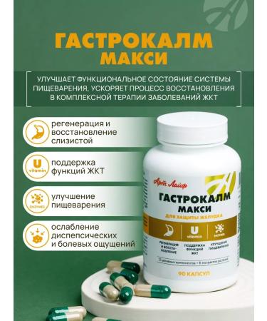 Art Life Gastrocalm maxi ulcer diarrhea gastritis - Buy Online on GoSupps.com