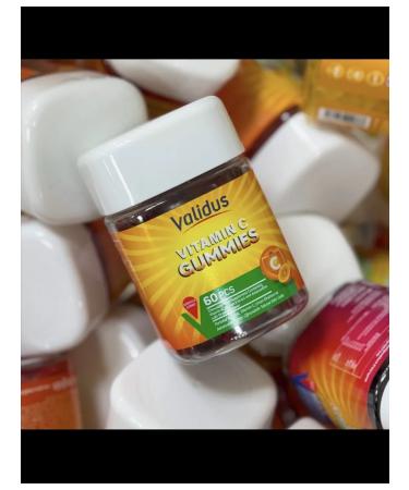 T rkiye Marmalades "Validus Vitamin C Gummies". 60 pcs