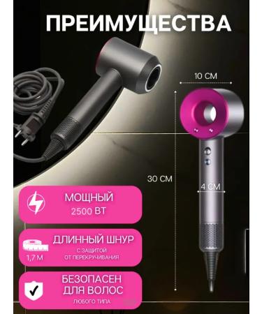 Leafless hair dryer Professional powerful hair dryer with ionization - Buy Online on GoSupps.com