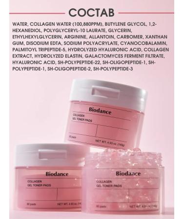 BIODANCE Toner Pads for face gel with collagen anti -aging - Buy Online on GoSupps.com