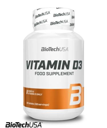 BioTechUSA Vitamin D Vitamin D3 2000 IU 120 servings