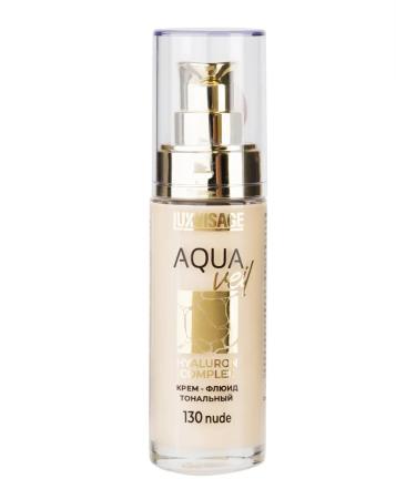 LUXVISAGE Tonal Cream Fluid Aqua Veil Hyaluron Complex T 130 Nude - Buy Online on GoSupps.com
