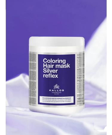 Kallos Cosmetics Silver Reflex Mask from unwanted yellowness of hair 275ml - Buy Online on GoSupps.com