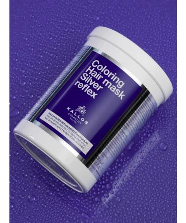 Kallos Cosmetics Silver Reflex Mask from unwanted yellowness of hair 275ml - Buy Online on GoSupps.com