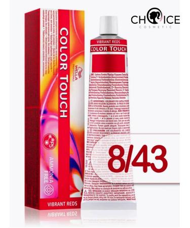 WELLA PROFESSIONALS Color Touch 8 43 - tinting cream - paint 60ml - Buy Online on GoSupps.com