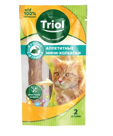 Triol Appetizing mini-columks from a rabbit with chicken 7g 2pcs - Buy Online on GoSupps.com
