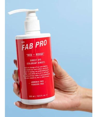 EVO Fab Pro Direct Dye Rouge straight hair pigment red - Buy Online on GoSupps.com