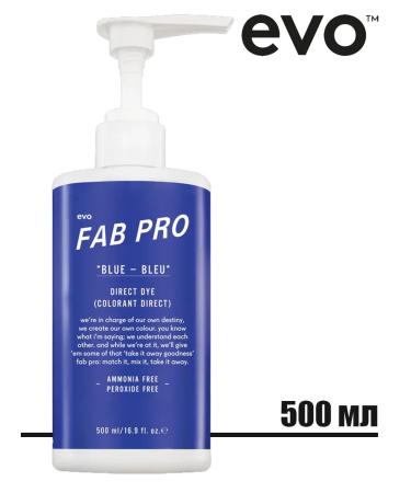EVO Fab Pro Direct Dye Blue Direct Hair Pigment Blue