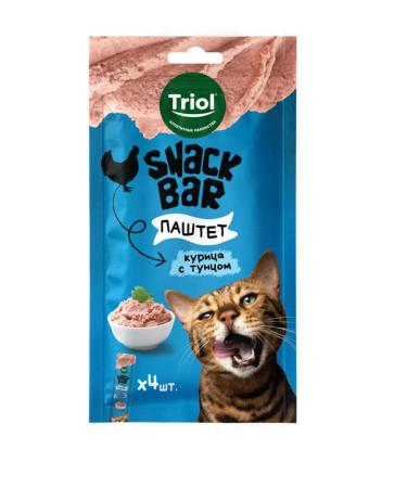 Triol For cats "Paste of chicken and tuna" 40g