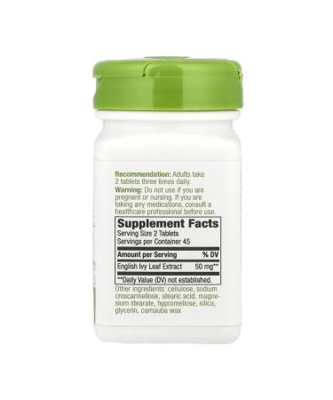 Nature's Way Ivy extract 50 mg 90 tablets (25 mg in 1 tablet) - Buy Online on GoSupps.com