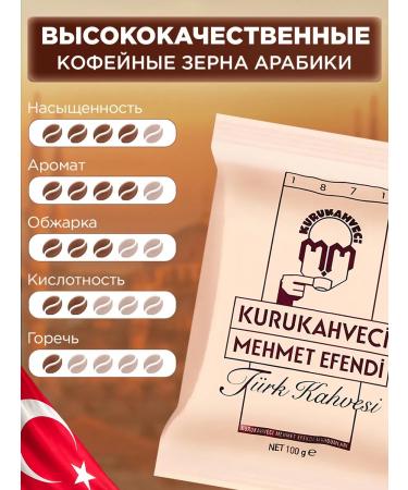 KURUKAHVECI MEHMET EFENDI Coffee Turkish Mehmet Efendi ground for Turks 10x100g - Buy Online on GoSupps.com