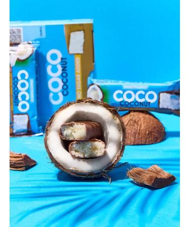 Snaq Fabriq Sugar chocolate bar Coco Coconut 5 pcs 40g - Buy Online on GoSupps.com