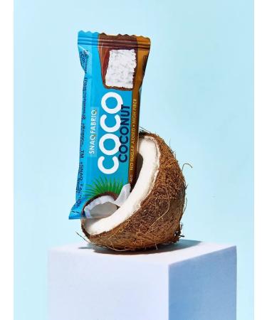 Snaq Fabriq Sugar chocolate bar Coco Coconut 12 pcs 40g - Buy Online on GoSupps.com