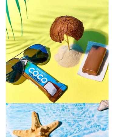 Snaq Fabriq Sugar chocolate bar Coco Coconut 12 pcs 40g - Buy Online on GoSupps.com