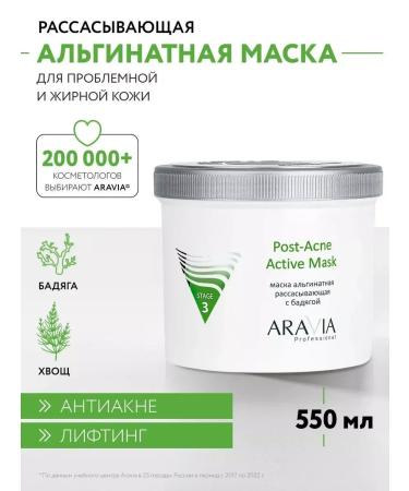 ARAVIA professional Alginate mask against imperfections with a Badyaga 550 ml
