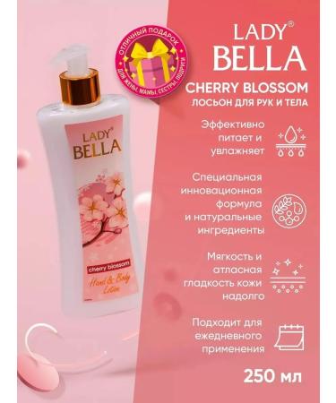 Lady Bella Hand and body lotion Cherry Blossom 250 ml - Buy Online on GoSupps.com