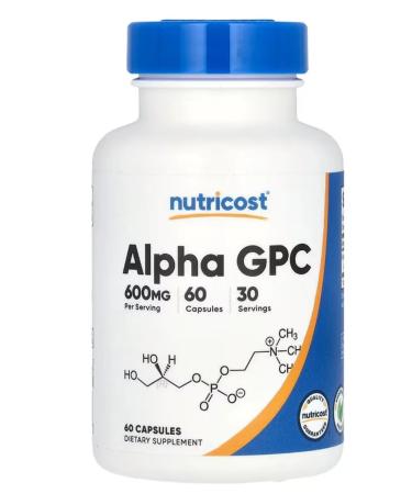 Nutricost Alpha-GFH Alpha GPC 600 mg 60 capsules - Buy Online on GoSupps.com